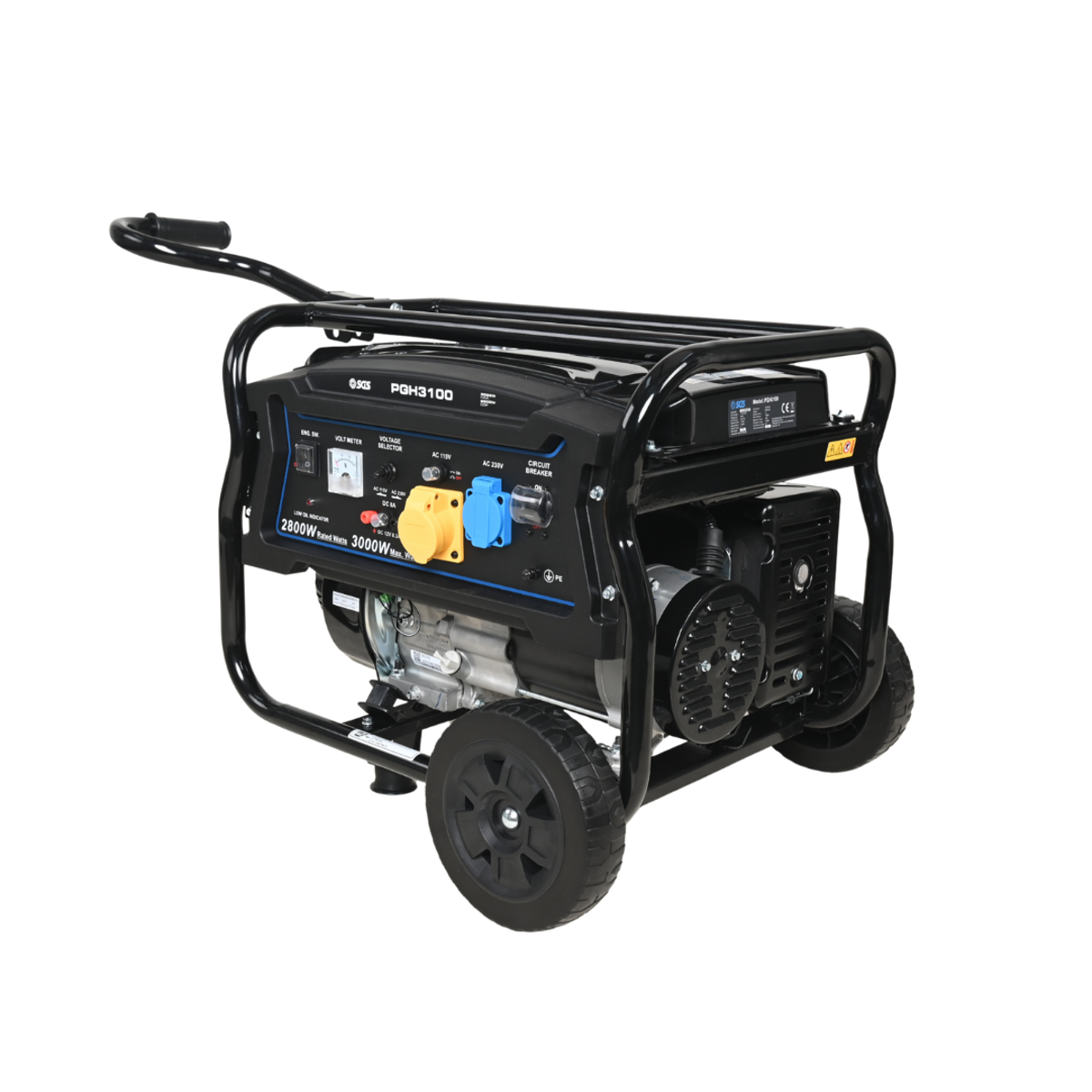 SGS 3.75kVA Portable Petrol Generator Bundle with Oil & Multipurpose Wipes